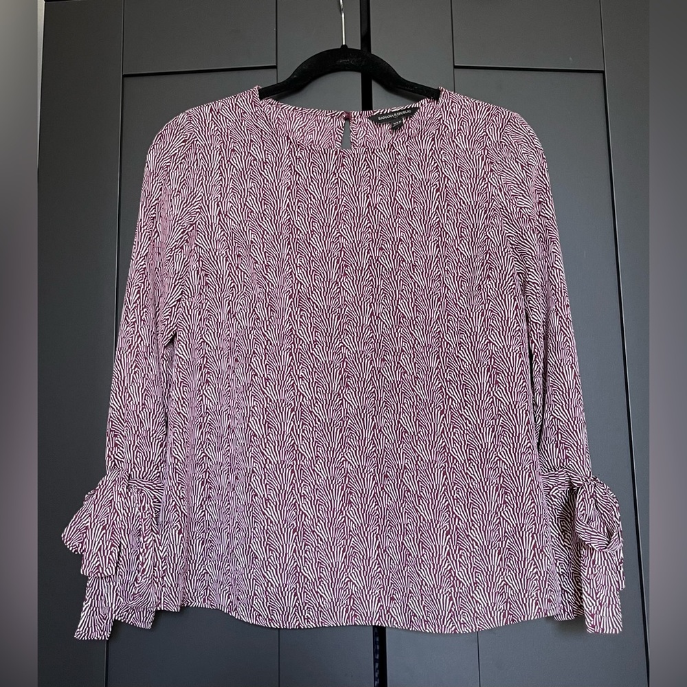 Banana Republic Blouse with Tie Sleeves